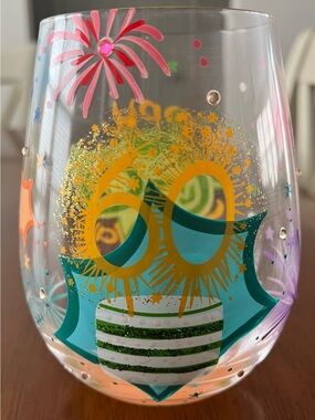 Lolita  stemless wine glass. Happy 60th Birthday